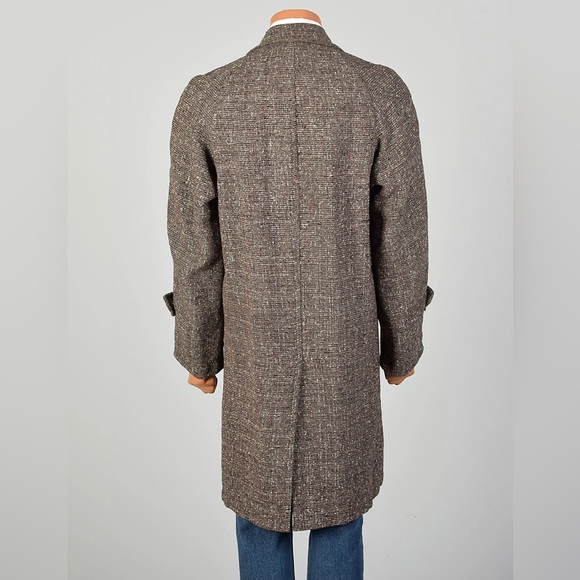 Vintage 1950s Tweed Overcoat by Curlee Clothes - Picture 3 of 16